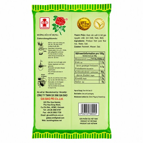 Bun Bong Hong Reisnudeln (Bun Tuoi) 500 g